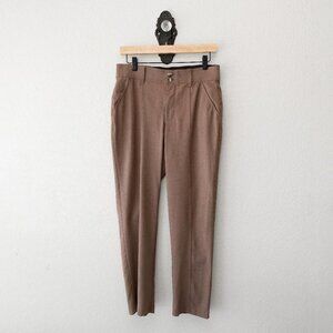 Wit & Wisdom Women’s Size 4 Brown Slim Ankle Pants Stretch Career Workwear